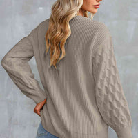 Contrast V-Neck Sweater