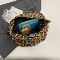 Leopard Contrast Adjustable Strap Shoulder Bag