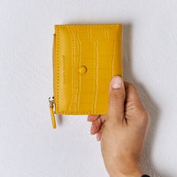 David Jones Texture PU Leather Mini Wallet